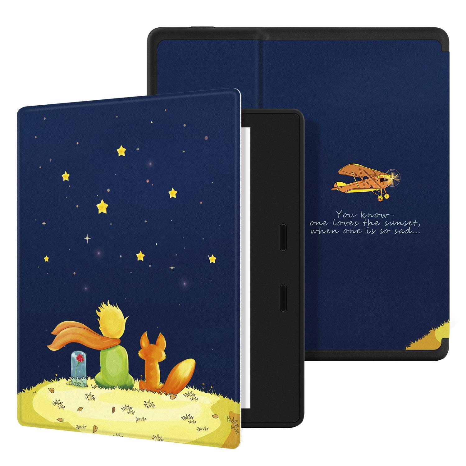 Premium PU Leather Waterproof Case for Kindle Oasis (7