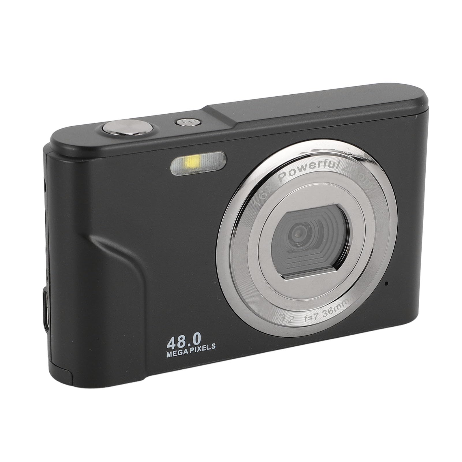 1080P HD Digital Camera with Beauty Mode - 2.4 Inch IPS Screen Point and Shoot Camera for Photography, Travel & Vlogging (Black) - Perfect for Beginners, Content Creators & Outdoor Adventures