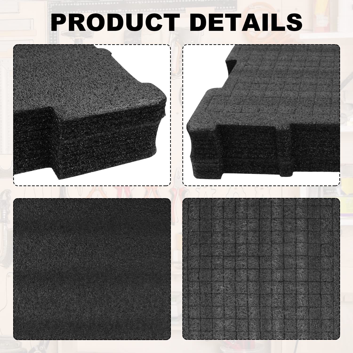 DEWALT Tool Box Foam Insert Organizer (2Pcs) - Fits DWST88801, DWST17808, DWST17807, DWST17805 - Perfect for Workshop, Garage & Job Site Tool Storage