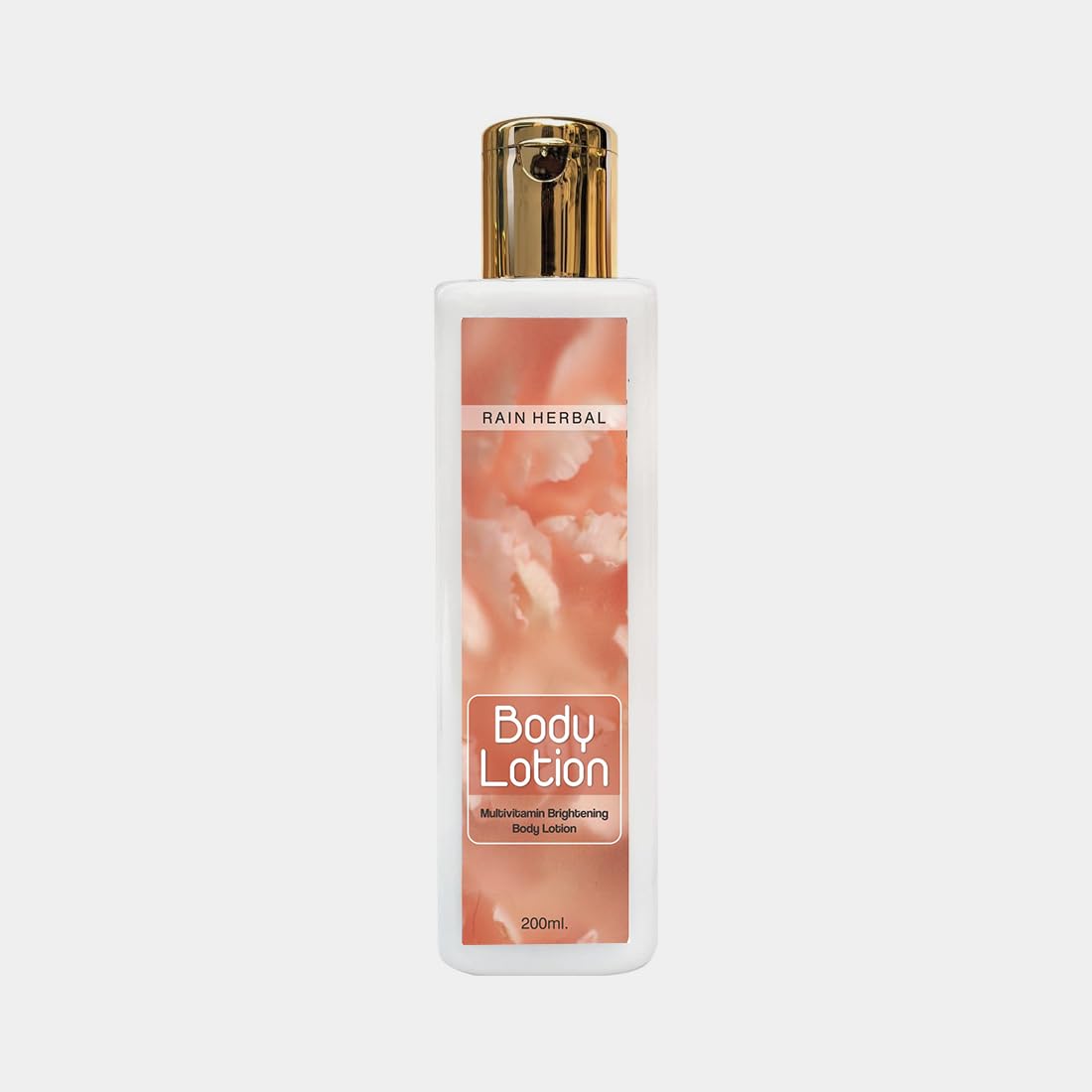 Rain Herbal Multi Vitamin Brightening Body Lotion with Vitamin C & Turmeric | Non-Sticky Moisturizer with Natural Sunscreen | For All Skin Types & Genders | 200ml | Perfect for Daily Hydration & Summer Skin Protection