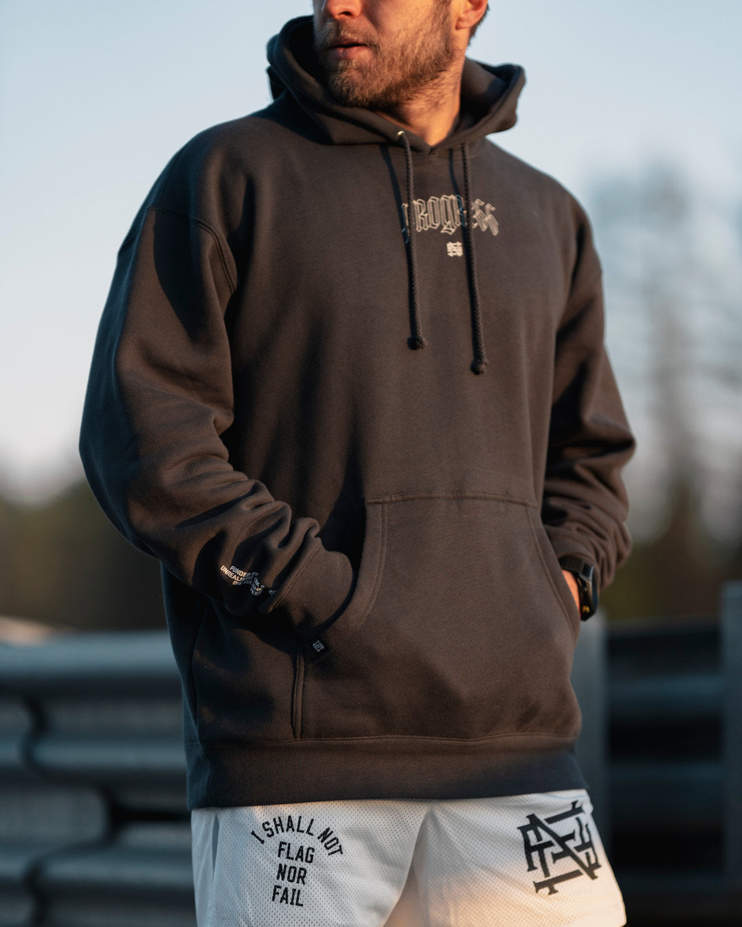 MANTRA HOODIE - Premium Slate Grey Pullover Sweatshirt for Men & Women | Cozy Fleece Lining, Relaxed Fit | Perfect for Yoga, Meditation & Casual Wear