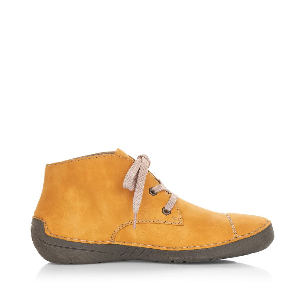 Rieker Women's Comfortable Flat Ankle Boots - Slip Resistant Casual Winter Shoes for Walking, Work & Outdoor Activities