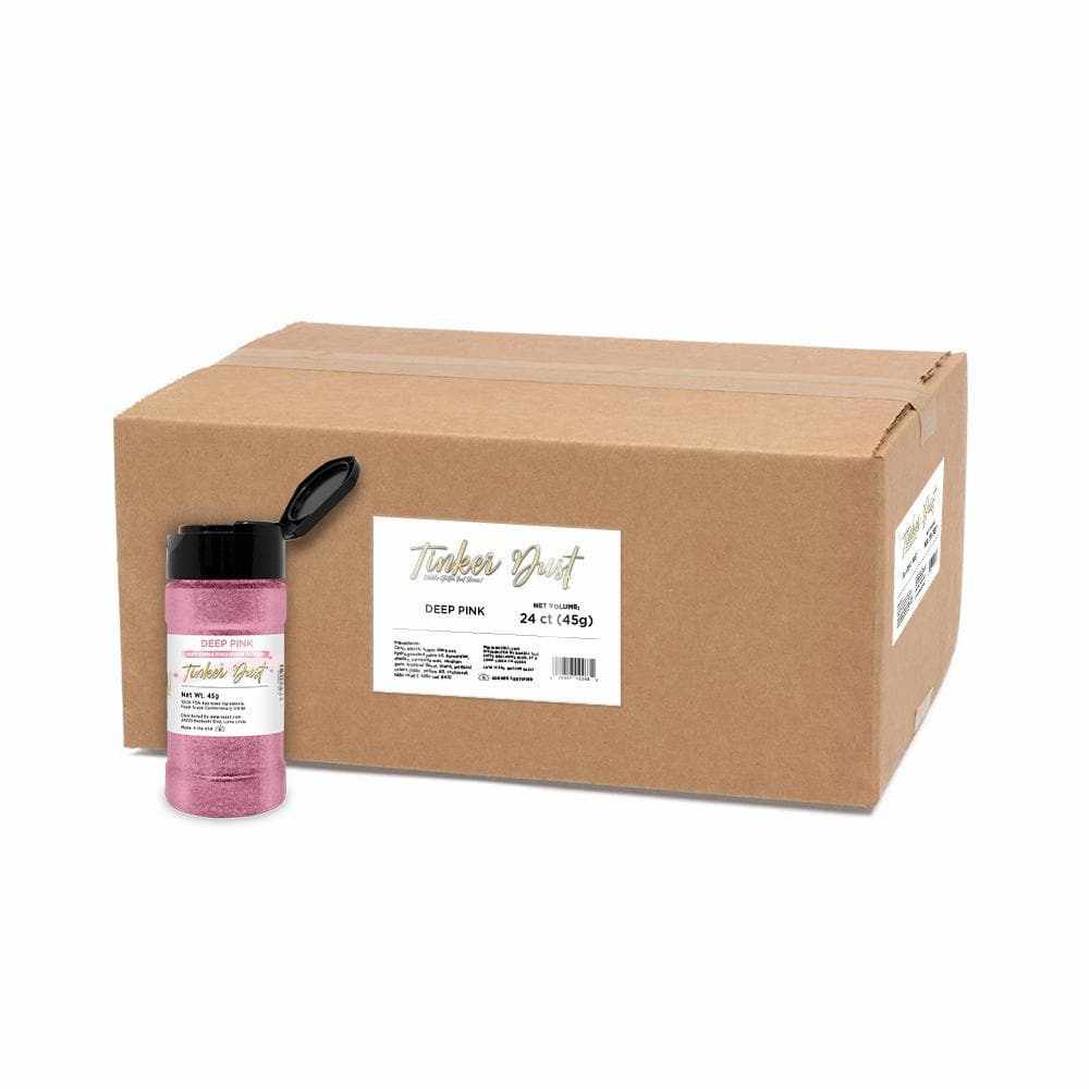 Wholesale Deep Pink Tinker Dust® Glitter for Crafts, DIY Projects, and Party Decorations | Premium Cosmetic Grade Glitter for Nails, Makeup, and Art Supplies