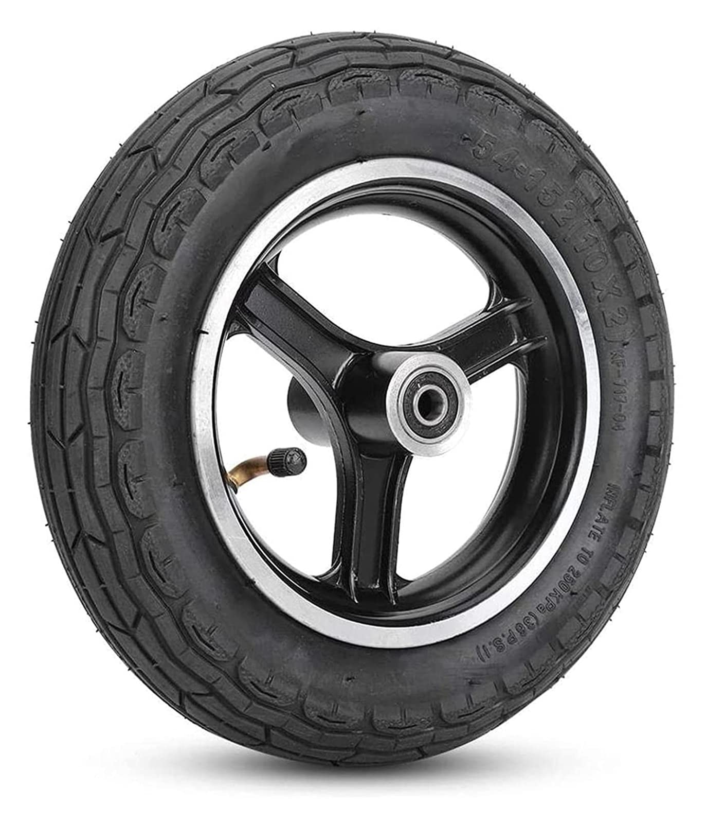 Simwa 10 Inch Electric Scooter Tires - Front & Rear Replacement Wheels for Electric Vehicles, Skateboards & Scooters | Durable Rubber & Aluminum Alloy Tires for Urban Commuting & Outdoor Riding