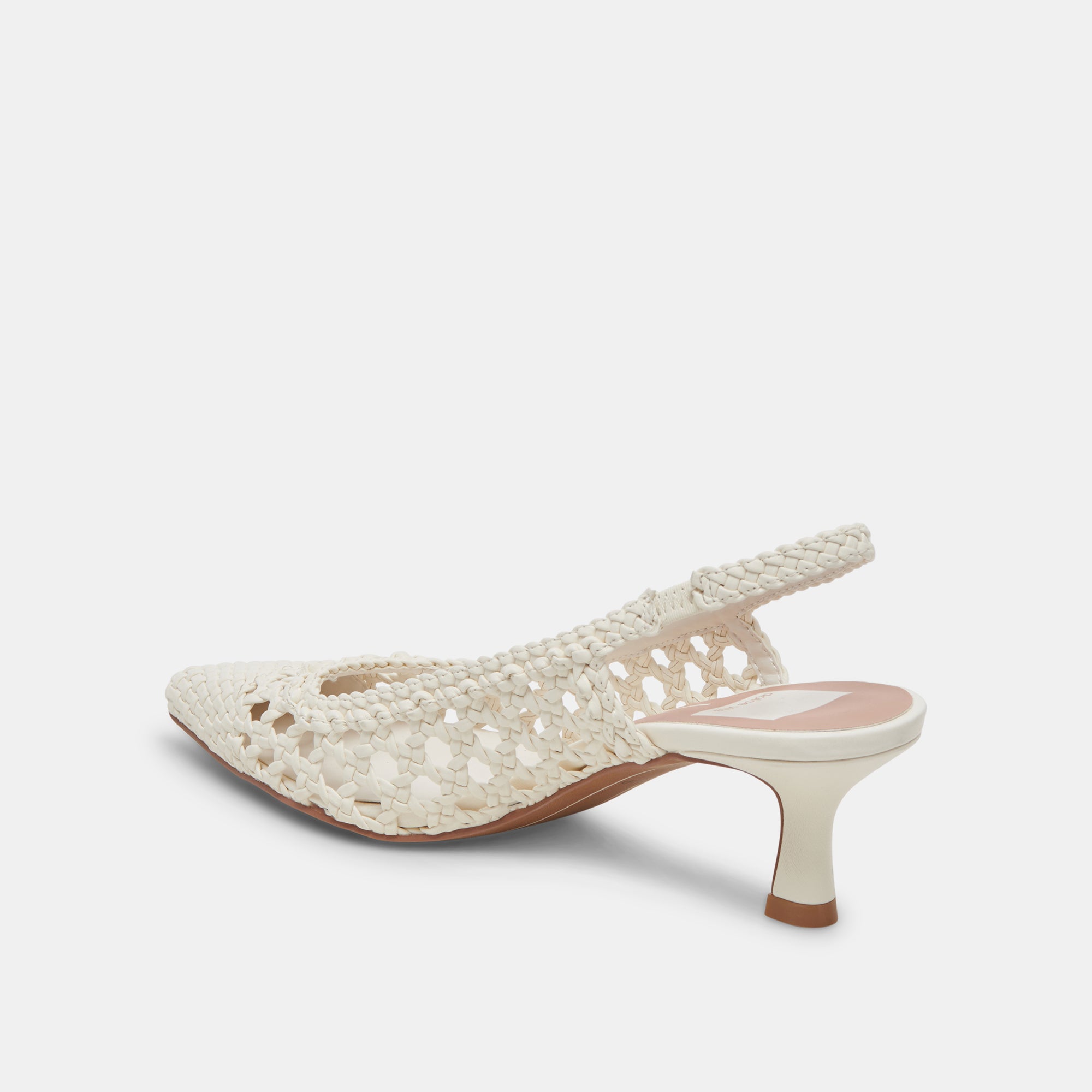 OLYMPA Women's White Stella Heels - Elegant High Heel Pumps for Parties, Weddings & Office Wear
