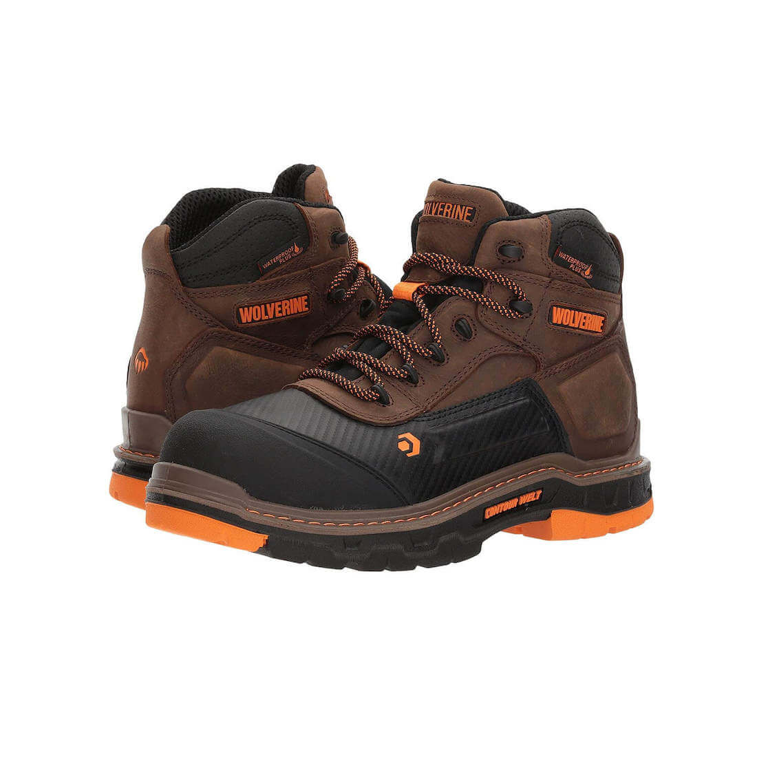 Overpass 6 CarbonMax Waterproof Steel Toe Work Boots for Men - Slip Resistant & Comfortable for Construction, Hiking & Outdoor Jobs