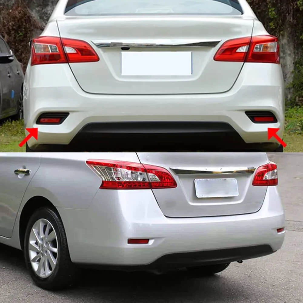 Pair of Rear Bumper Reflectors (Left & Right) for 2009-2018 Nissan and Infiniti Models - Enhanced Night Visibility & Safety Accessories for Parking and Low Light Conditions