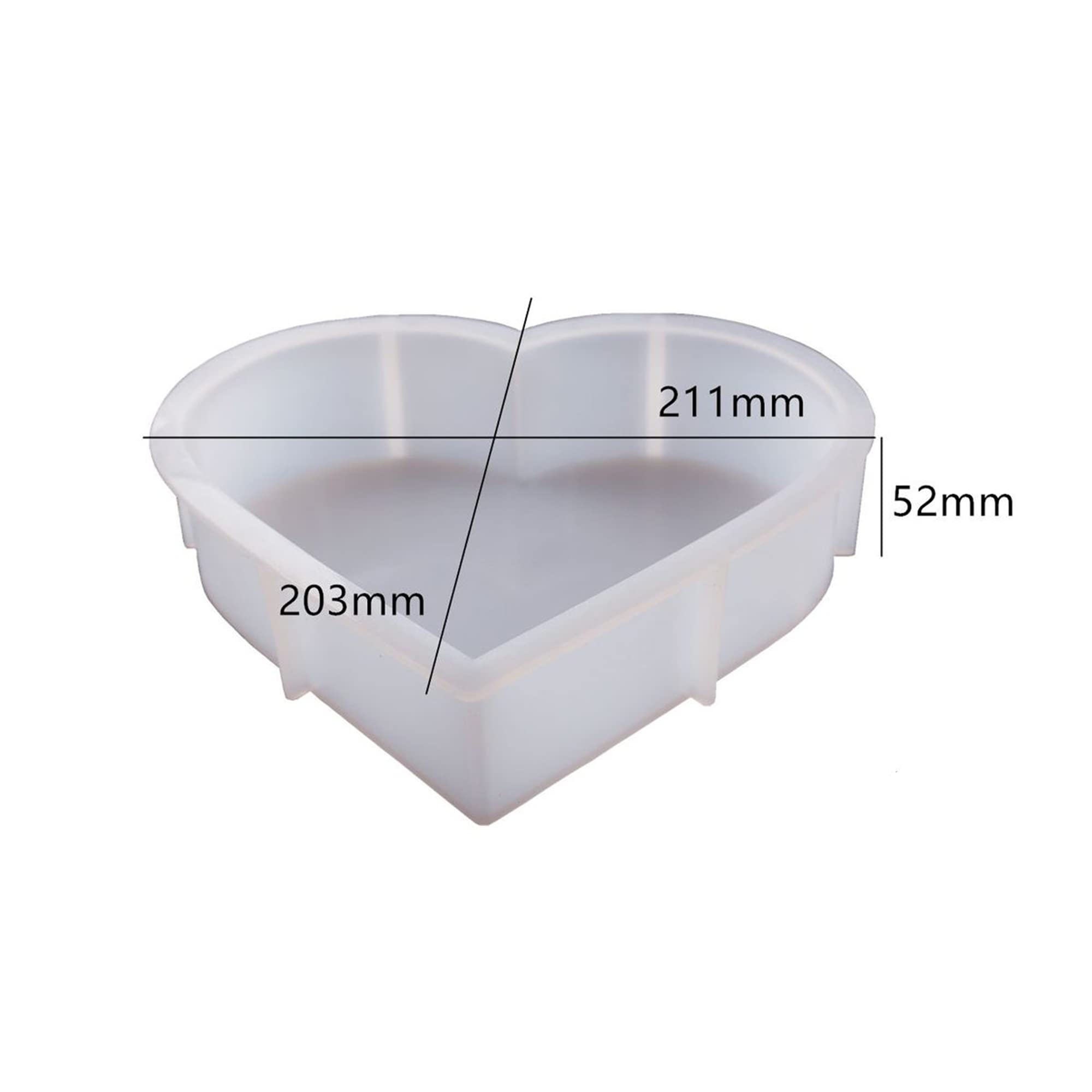 Premium Silicone Molds for Resin - Large Heart Shaped Cube Molds with Deep Crystal Design | DIY Epoxy Resin Casting for Flower Preservation, Wedding Favors, Valentine's Gifts & Home Decor | Perfect for Crafting, Party Decorations and Unique Handmade Gifts