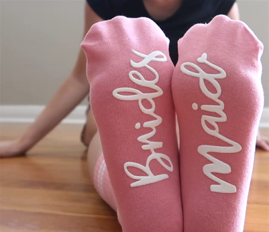 Bridesmaid Gifts - Fuzzy Socks for Bachelorette Party & Wedding Favors - Perfect for Engagement & Bridal Showers