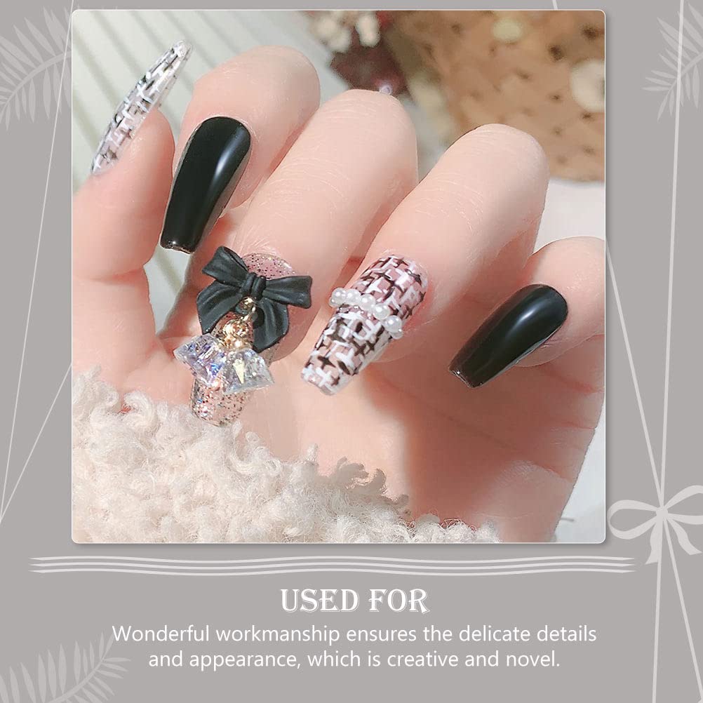 EXCLUZO 6Pcs 3D Nail Art Charms - Nail Decorations & Accessories for DIY Manicure, Nail Salon, Party & Wedding Nail Art Designs