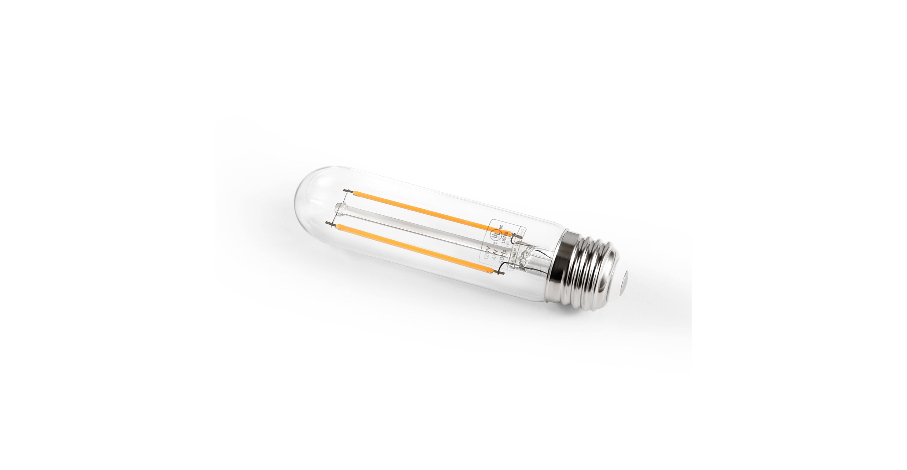 Sovana T10 4.9W Clear LED Filament Light Bulbs - Energy Efficient Vintage Edison Bulbs for Home, Cafe, Restaurant & Bar Lighting