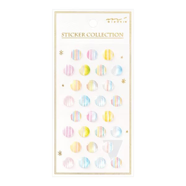 Midori DESIGNPHIL Premium Resin Stickers Collection - Waterproof, Durable Decals for Laptops, Water Bottles, Journals & DIY Crafts - Aesthetic Vinyl Stickers for Scrapbooking, Planners & Home Decor