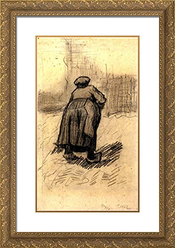 Gold Ornate Wood Frame with Double Matting