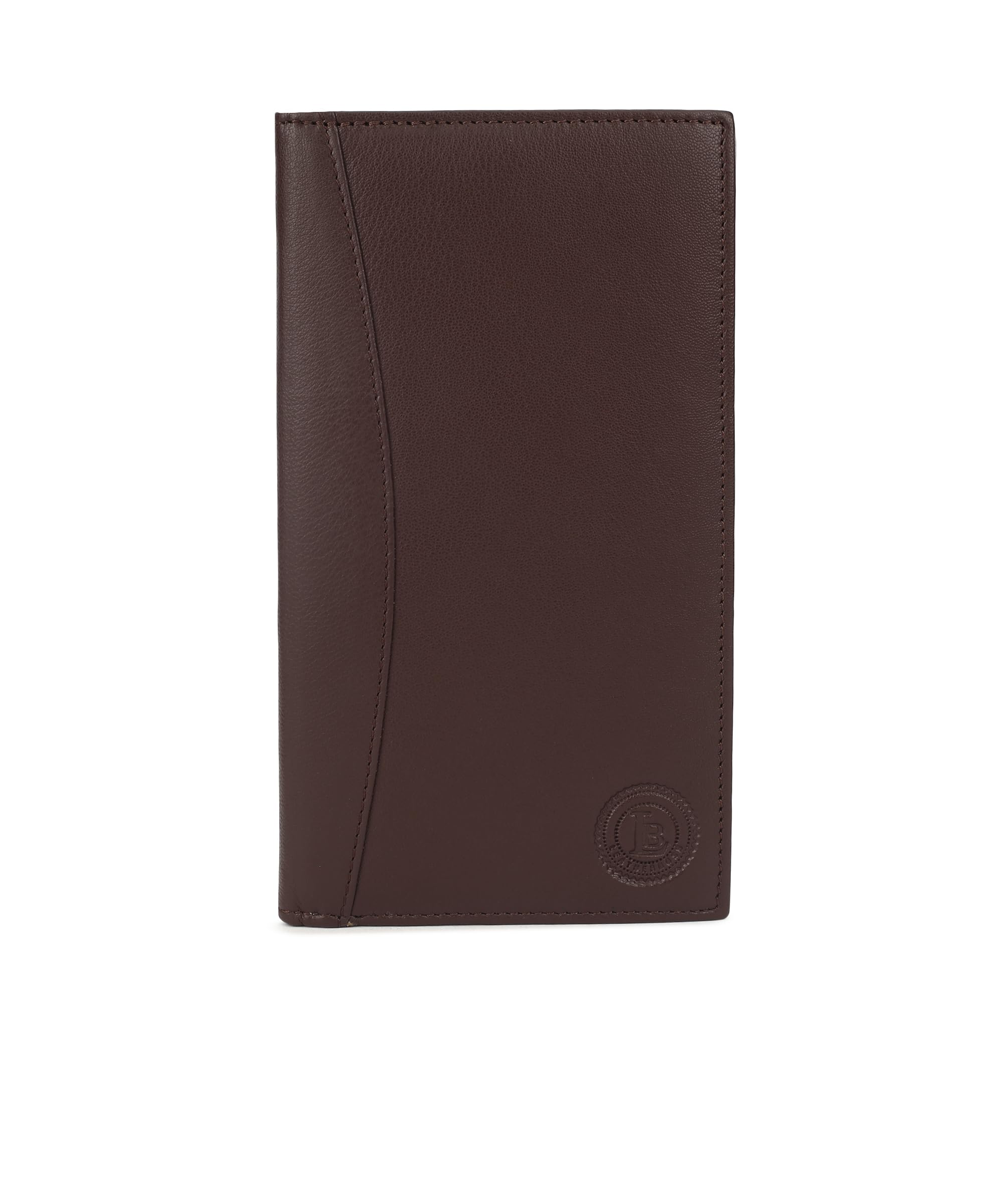 LB LEATHERBOSS Genuine Leather Executive Business Credit Card Holder - RFID Blocking, Clear Slots, Professional Organizer for Credit Cards, IDs & Business Cards - Perfect for Office, Travel & Daily Use
