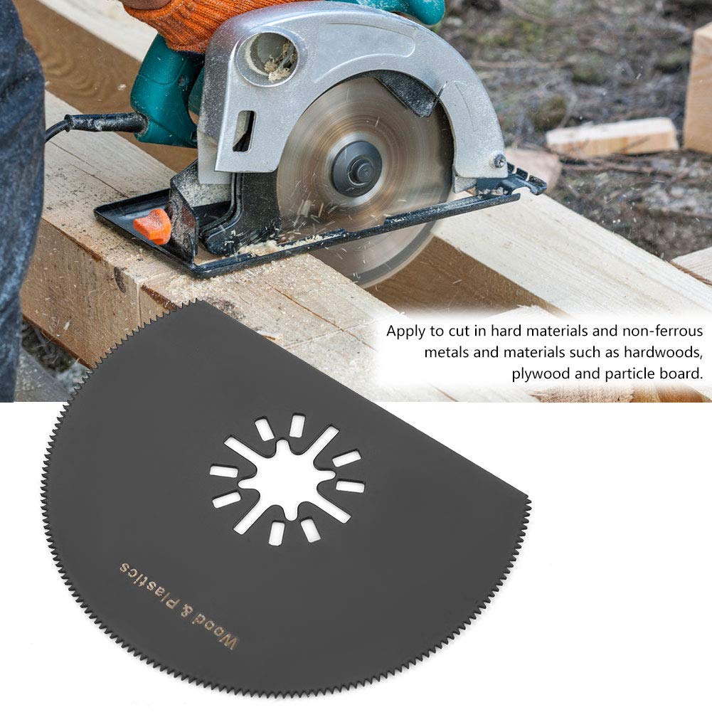 10PCS 80mm Semicircular & Straight Saw Blades - Carbon Steel Multi-Purpose Cutting Blades for Metal, Wood, Fiberglass & Plastic - Compatible with Bosch, Dremel, Overtone & Wickers Oscillating Tools - Perfect for DIY Projects, Home Renovations & Crafting