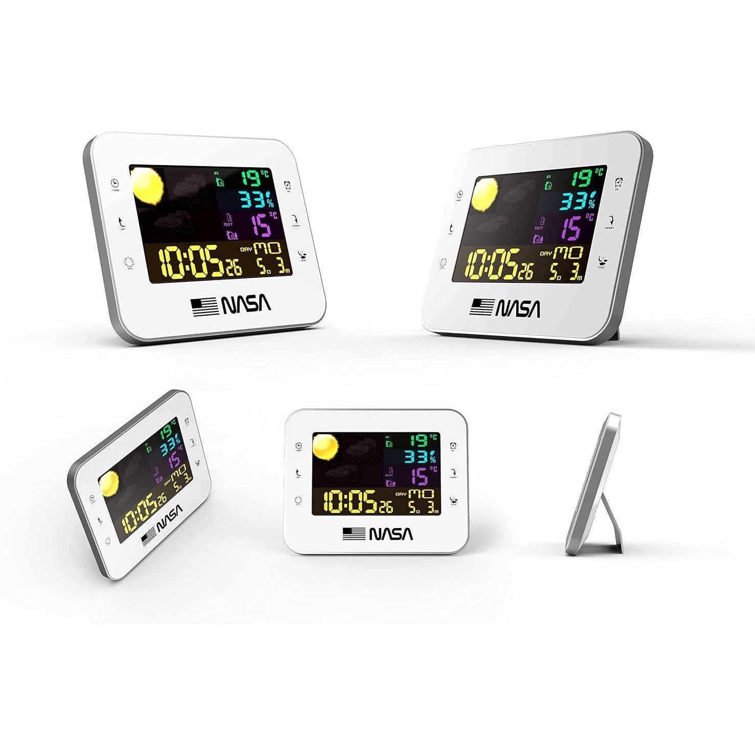 NASA WS500 Weather Station - Wireless Digital Weather Monitor with Wind Speed, Temperature & Humidity Sensor | Perfect for Home, Garden & Outdoor Activities