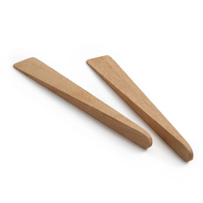 Simon Pearce Handcrafted Oak Salad Server Set - Elegant Wooden Serving Utensils for Salads, Pasta & Entertaining - Perfect for Dinner Parties, Picnics & Holiday Gatherings
