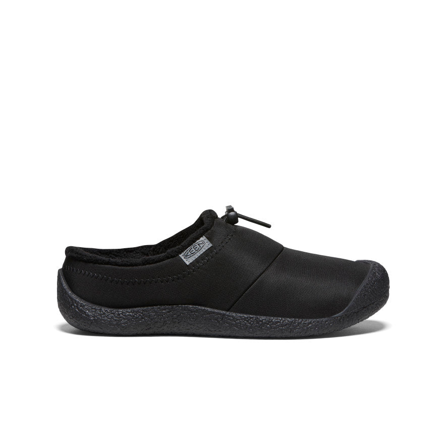 Women's Howser III Slide Sandals - Black Smooth Nylon Comfortable Slip-On Shoes for Beach, Pool & Casual Wear