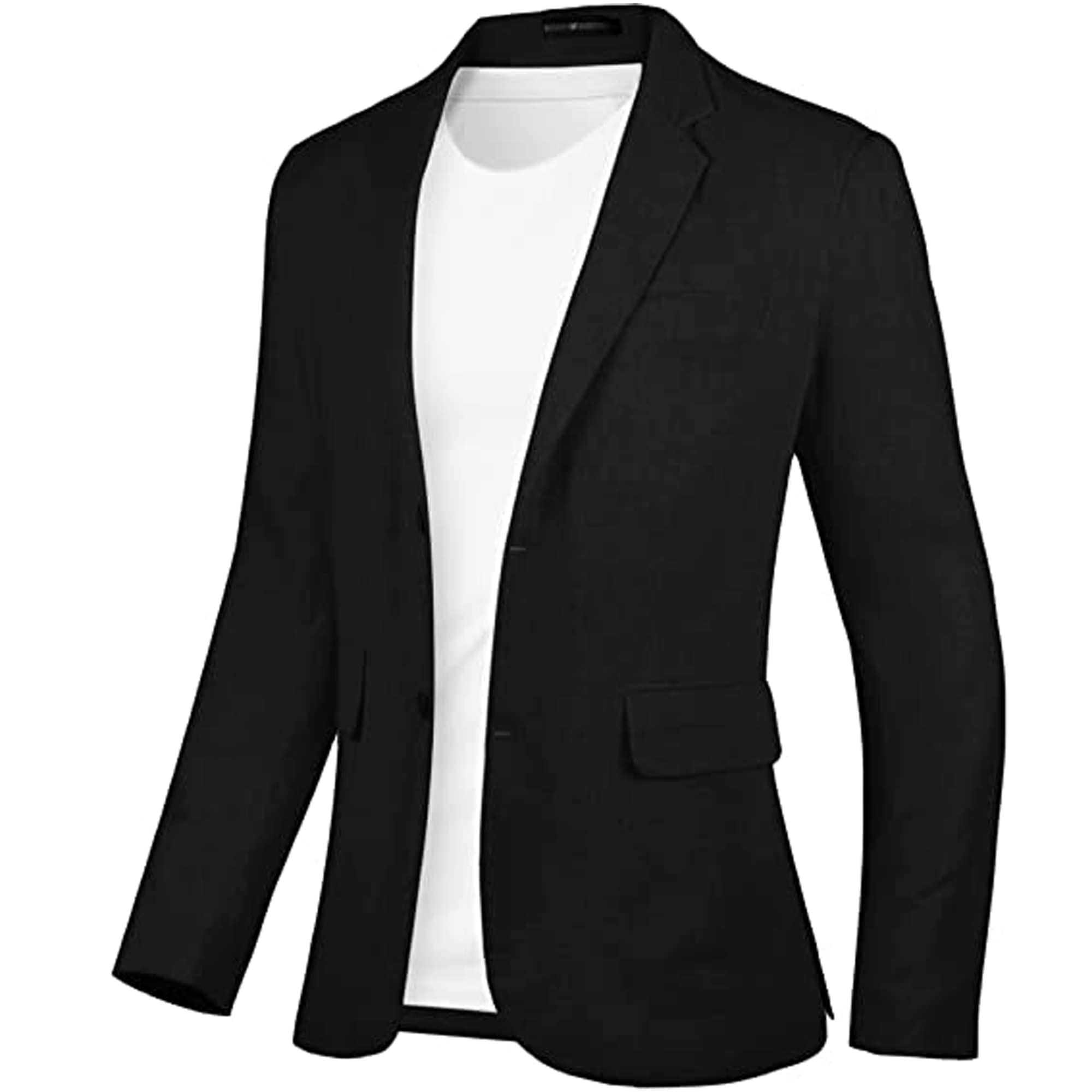 Men's Slim Fit Linen Blazer - Casual Business Sport Coat Jacket for Office, Weddings & Outdoor Events