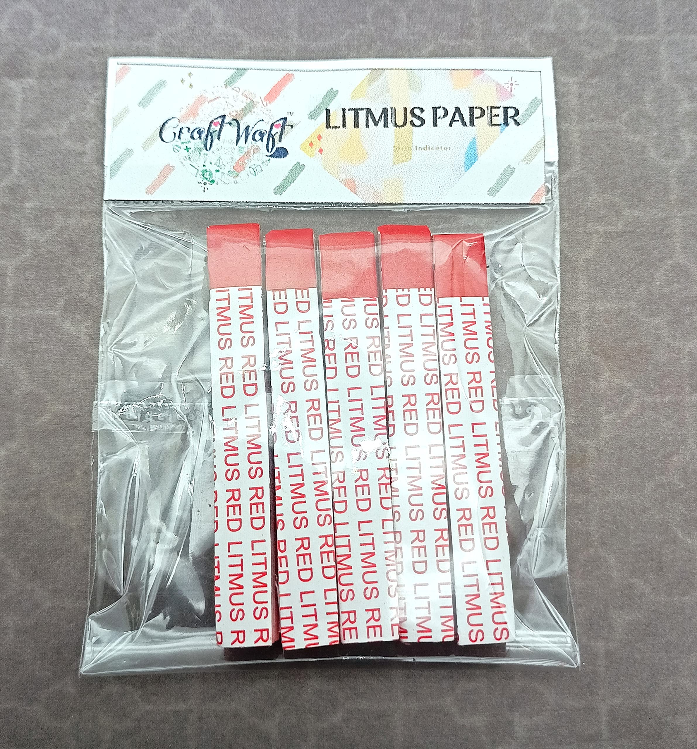100 Strips Red Litmus Paper for Acid & Base Testing - pH Indicator for Science Labs, Industrial & Home Experiments | Perfect for Chemistry Class, Water Quality Testing & DIY Science Projects