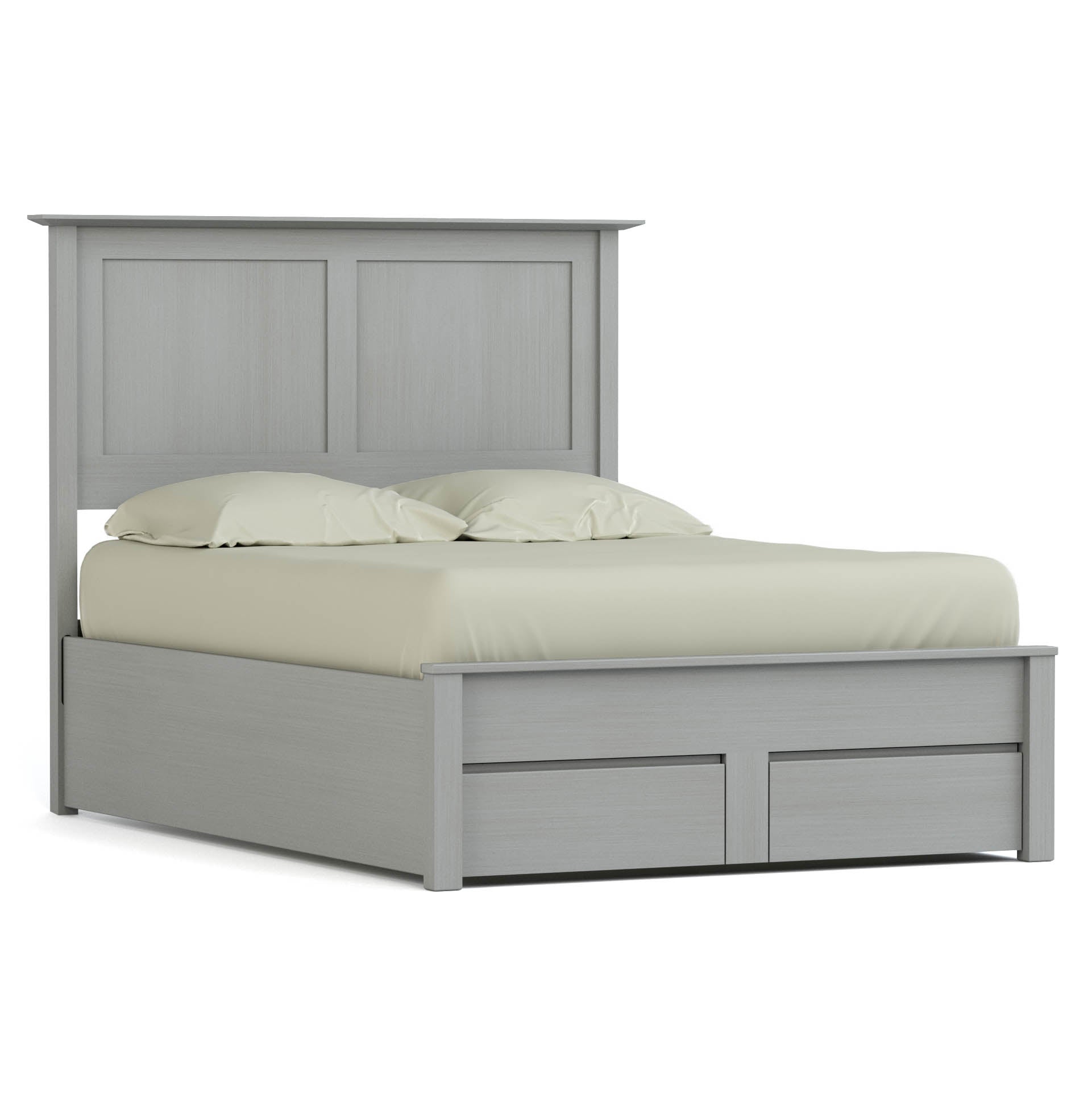 Gable Road Storage Bed - Queen Size Platform Bed with Underbed Storage Drawers for Small Spaces | Perfect for Apartments, Dorms & Guest Rooms