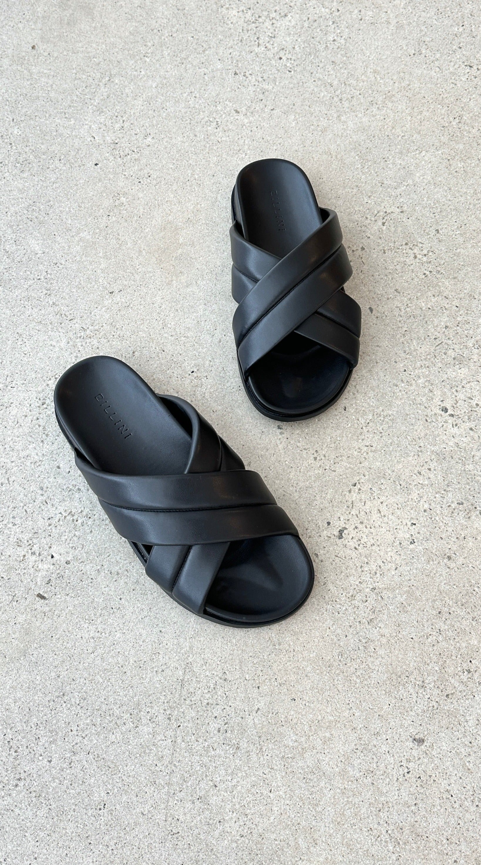 Fenmore Slide Sandals for Women - Black Comfortable Slip-On Shoes for Casual Wear, Walking & Outdoor Activities