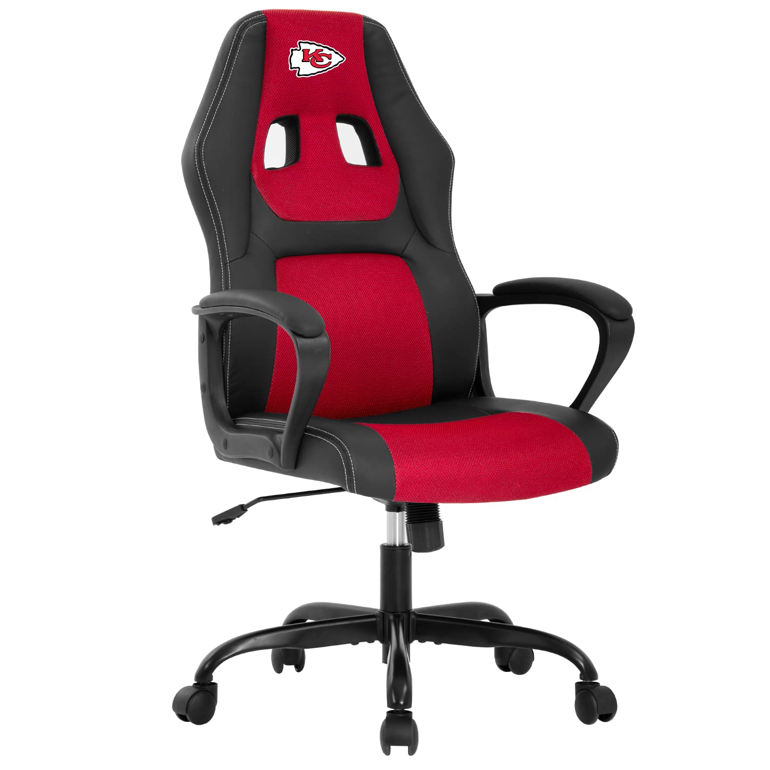Ergonomic PU Leather Office Chair - Adjustable Lumbar Support Gaming & Executive Desk Chair for Home, PC, Workstation (Ideal for Long Hours Sitting, Online Meetings & Gaming Sessions)