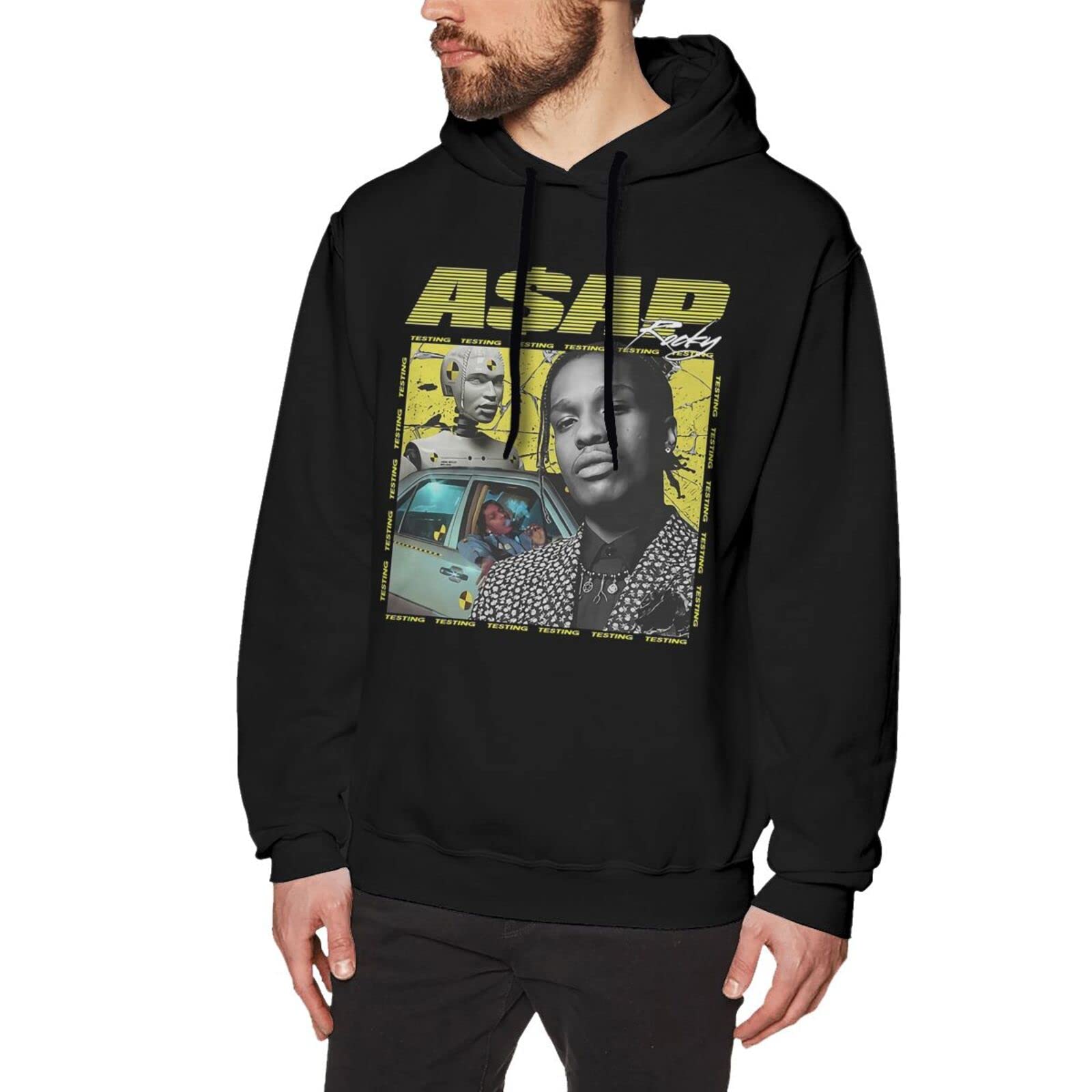 Men's Long Sleeve Hoodie - Soft Cotton Hooded Sweatshirt for Casual Wear, Outdoor Activities & Street Fashion
