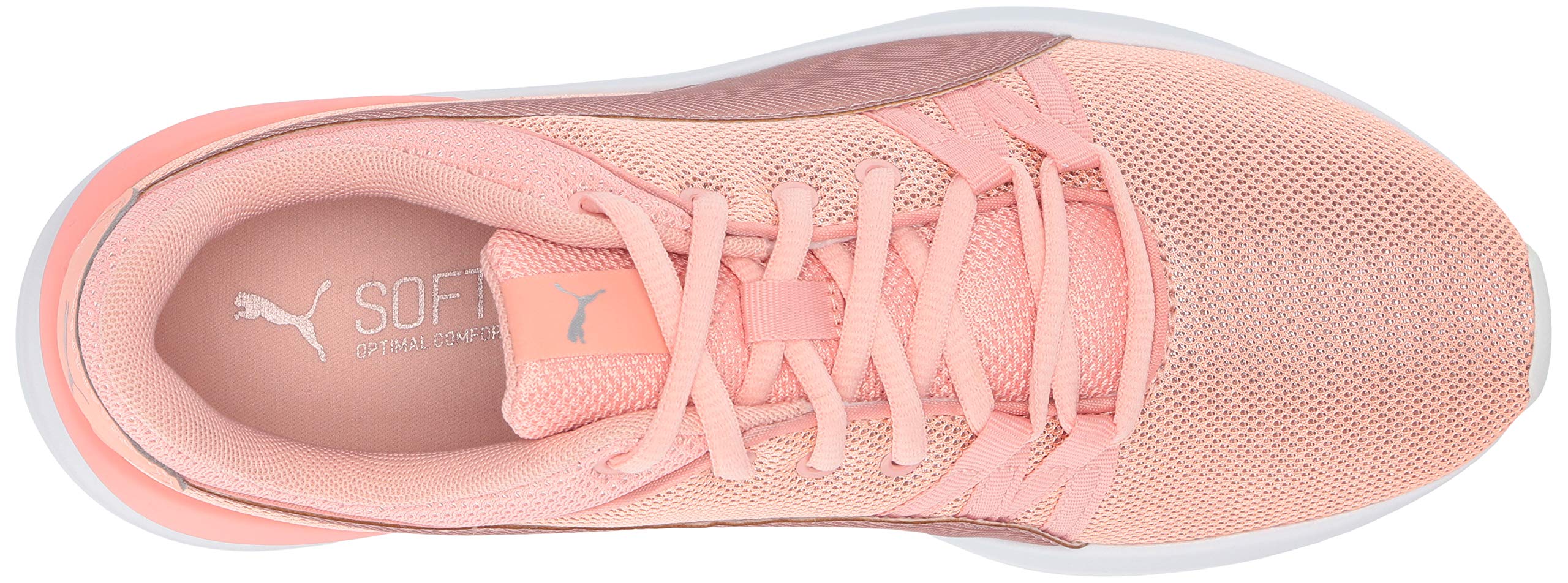Puma Unisex Kids Adela Sneaker - Light Pink Rose Gold Athletic Shoes for Boys & Girls, Size 6 M US Big Kid | Comfortable Casual Walking & School Shoes for Active Children