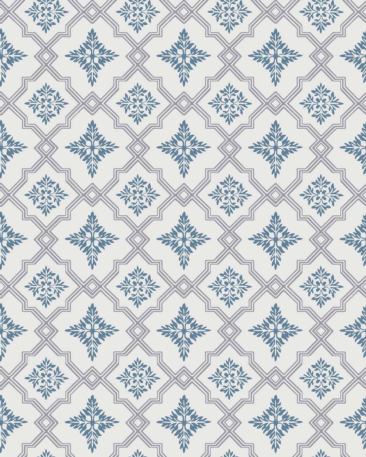 Duro Tapet Börsjö Gray/Blue Wallpaper - Premium Self-Adhesive Peel & Stick Wallpaper for Living Room, Bedroom, and Home Decor
