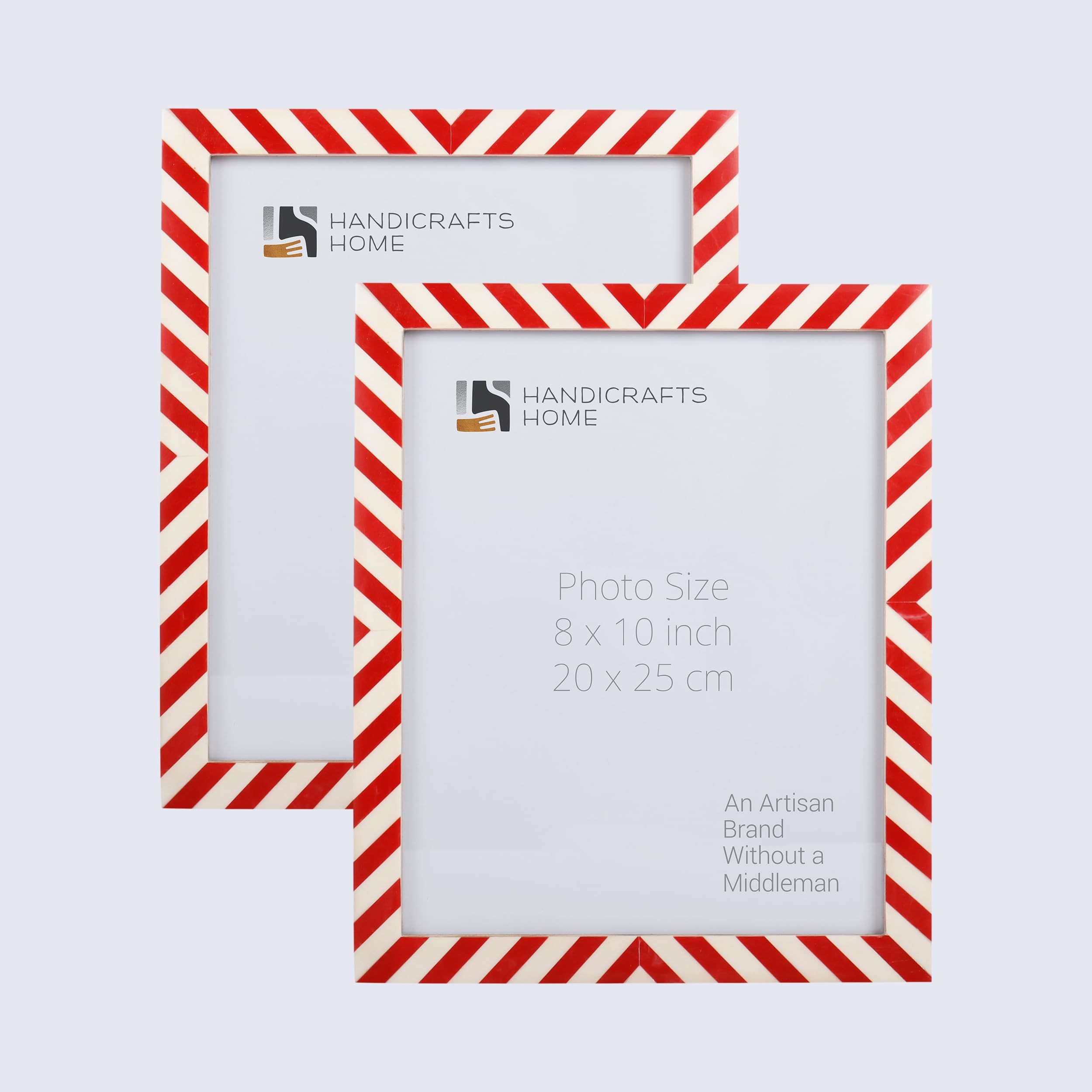 Handmade 8x10 Picture Frames 2-Pack - Wall & Tabletop Display for Home Decor Gifts