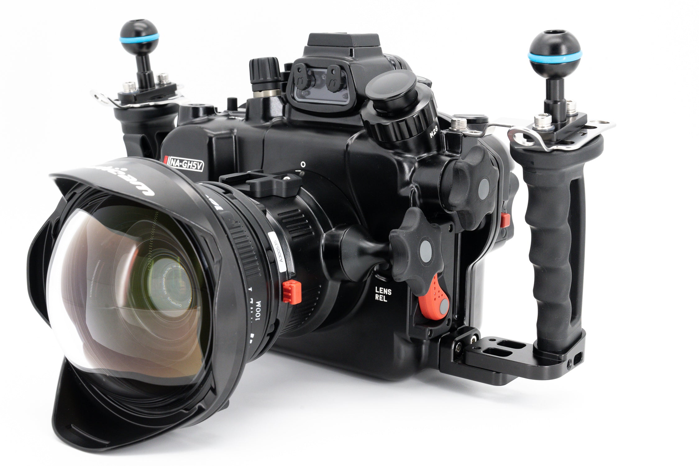 Waterproof Underwater Housing for Panasonic Lumix GH5/GH5S/GH5II Cameras - HDMI 2.0 Support - Ideal for Scuba Diving, Snorkeling & Underwater Photography