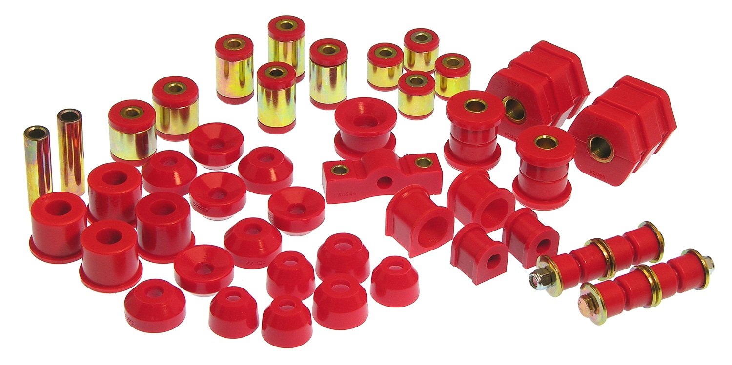 PROTHANE Red Total Suspension Bushing Kit for Ford F-150 8-2016 Models - Improve Ride Comfort & Handling for Off-Road & Daily Driving