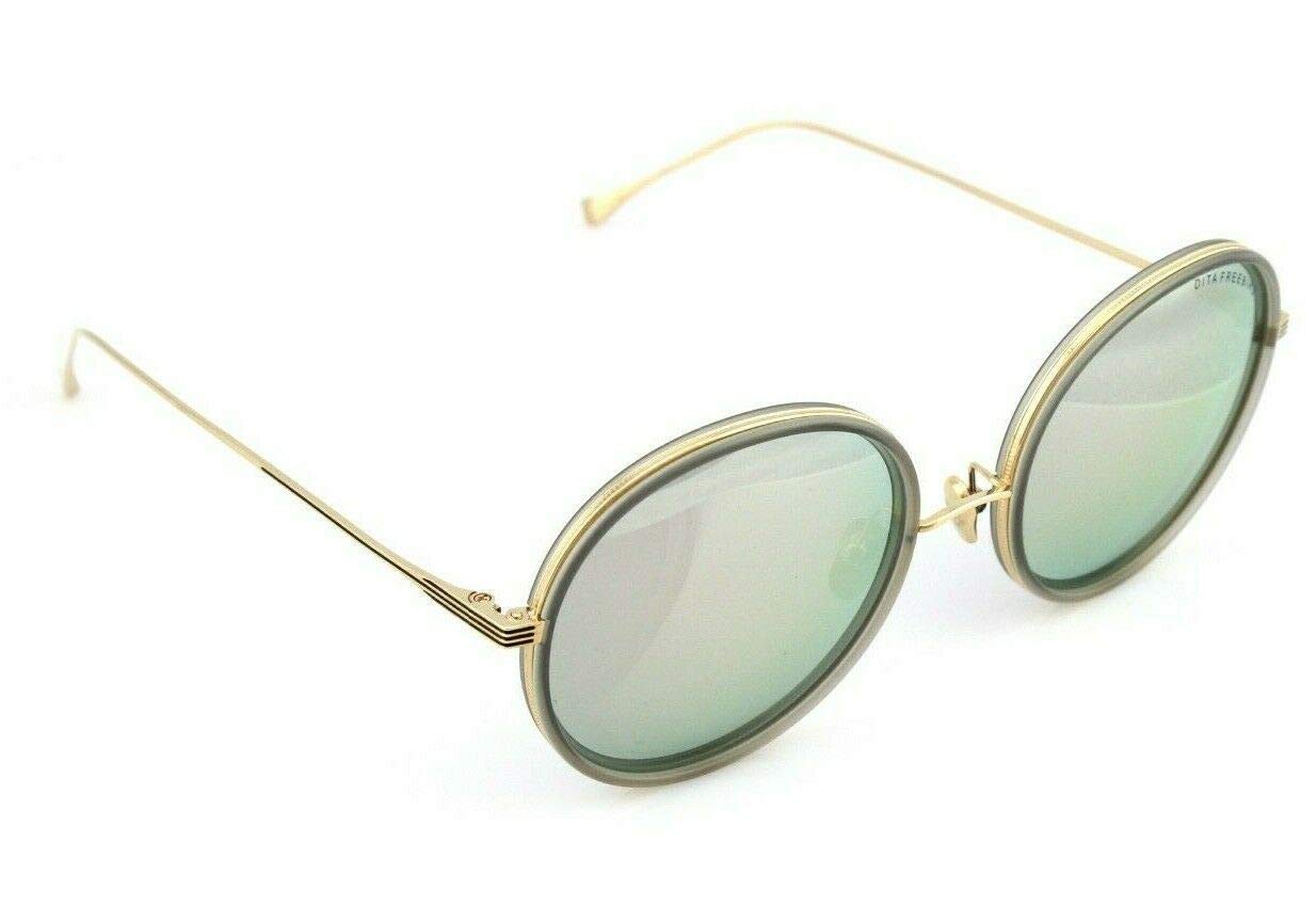 Dita Freebird Gray Oval Women's Sunglasses 54mm - UV Protection, Polarized Lenses for Driving, Beach & Outdoor Activities