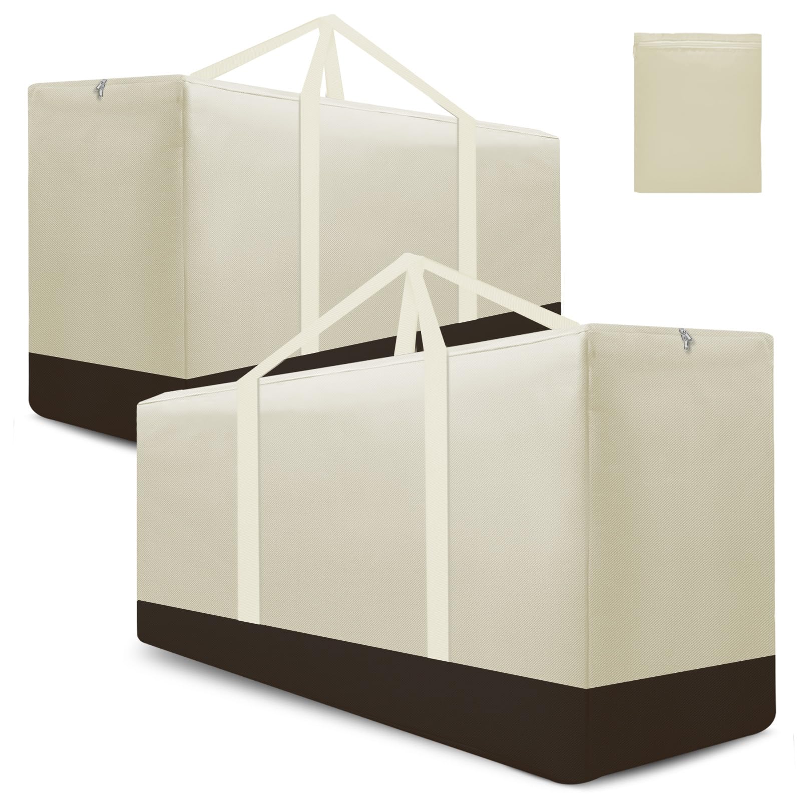 2 Pack Waterproof Outdoor Cushion Storage Bags - 68