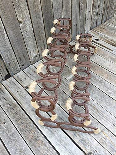Horseshoe Boot Rack - Rustic Western Entryway Organizer for Cowboy Boots, Shoes & Footwear | Perfect for Mudrooms, Farmhouses & Ranch Style Homes