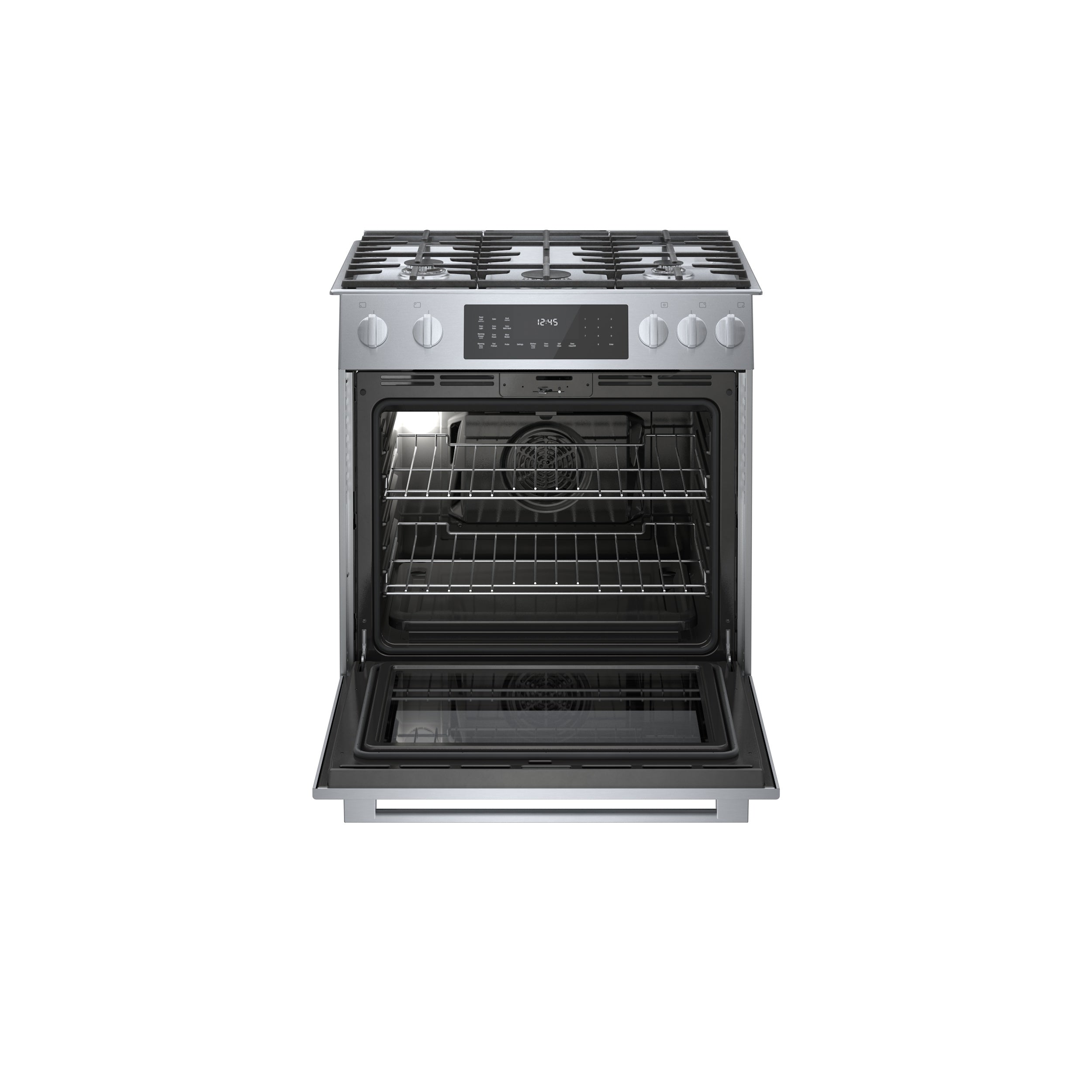 Bosch 30-Inch Stainless Steel Slide-In Gas Range - HGI8056UC | Professional Kitchen Appliance for Home Chefs & Cooking Enthusiasts | Perfect for Baking, Roasting & Family Meals