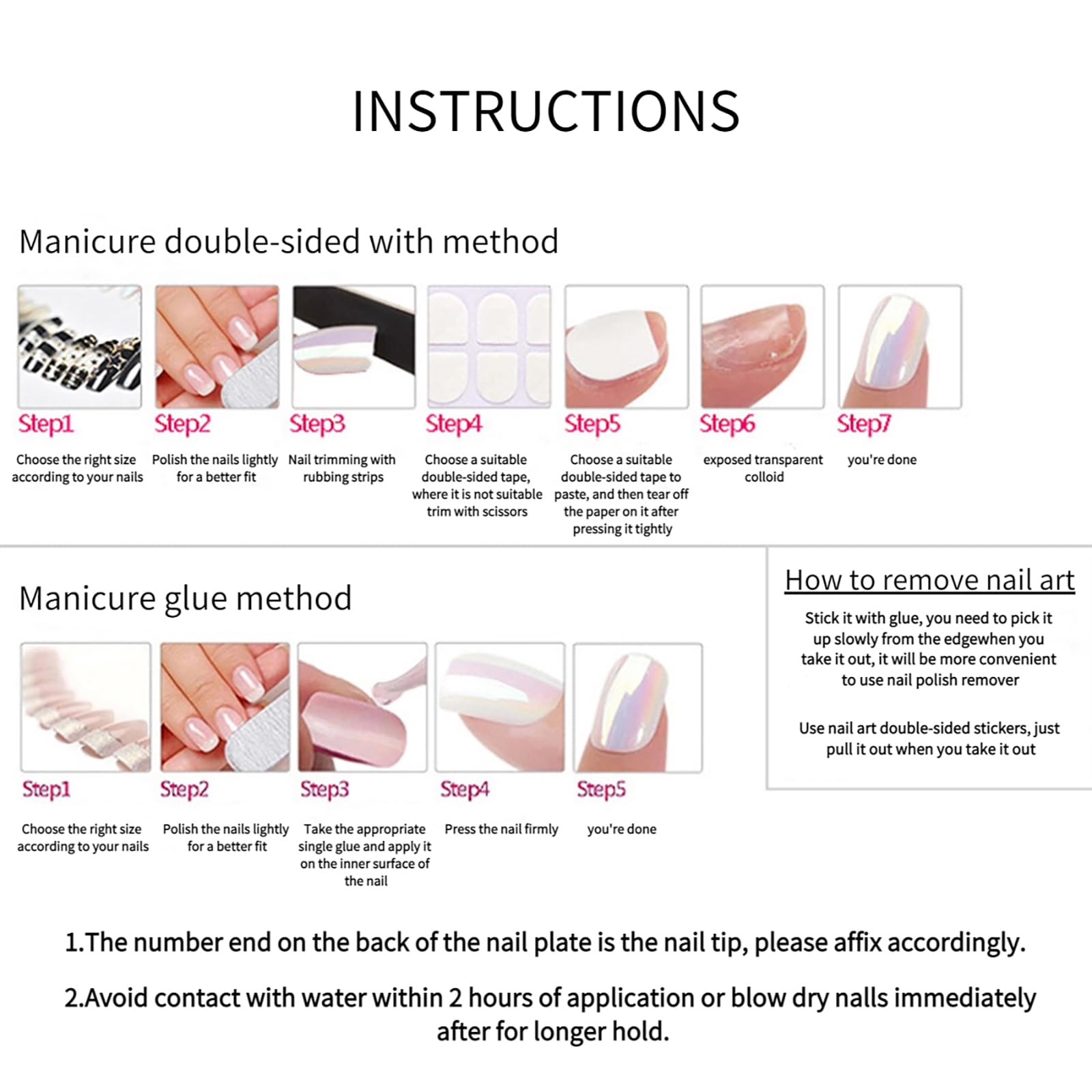 24pcs Almond Shape Press On Nails - Floral Design Acrylic Fake Nails for Women | Medium Length Stick On Nails for Manicure | Perfect for Parties, Weddings & Everyday Wear
