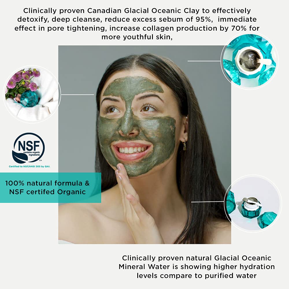 Bl'eau Combination Skin Care Bundle - Brightening, Deep Cleansing & Hydrating Set for Refreshed, Youthful Skin - Made in Canada | Daily Skincare Routine for Glowing Complexion