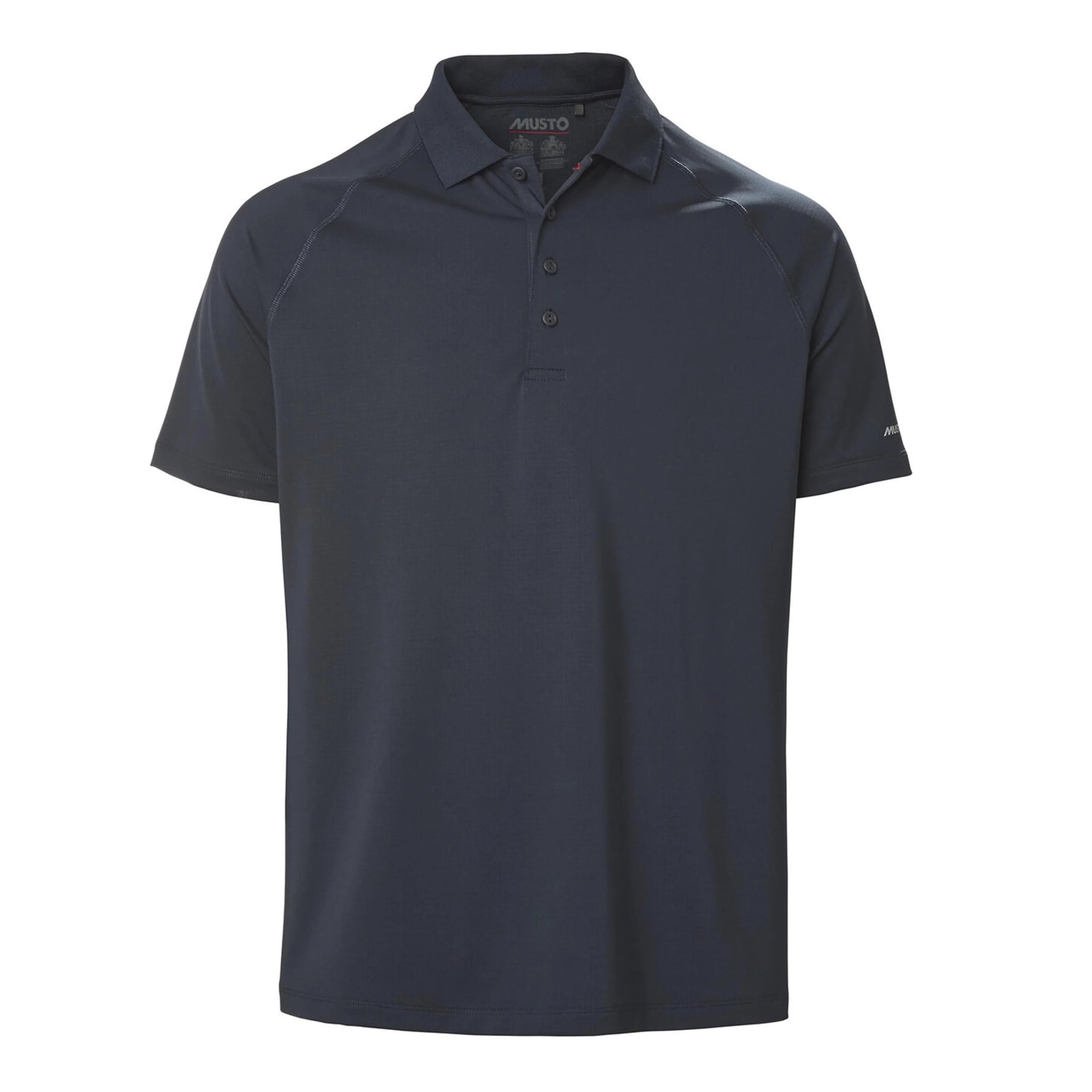 MUSTO EVO Sunblock SS Polo Shirt 2.0 - Navy Blue | UPF 50+ UV Protection, Quick-Dry & Breathable Fabric | Perfect for Sailing, Golf & Outdoor Activities