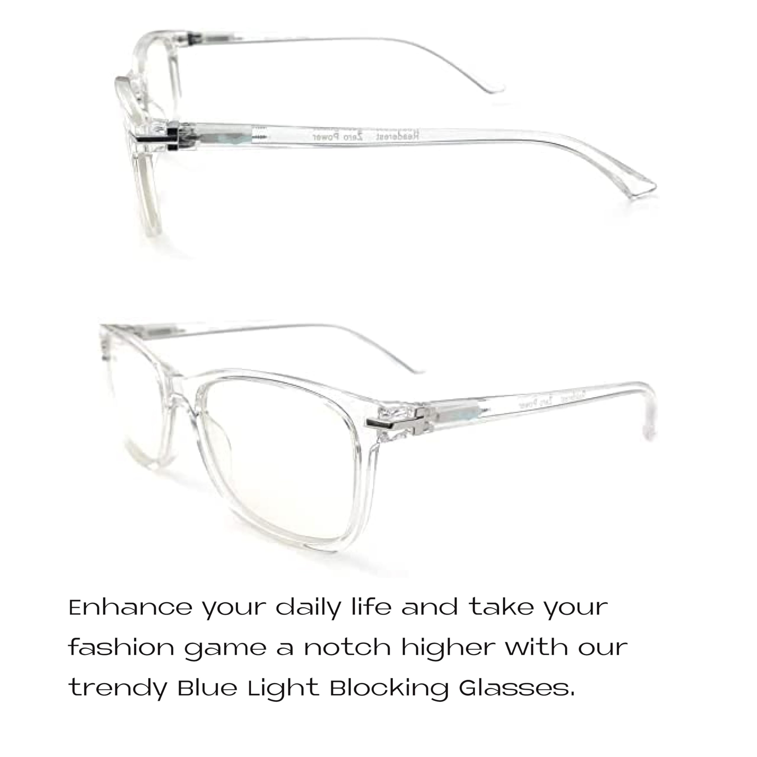 Readerest Blue Light Blocking Reading Glasses - Clear Lens 3.50 Magnification | Anti-Glare Computer Eyewear for Eye Strain Relief & UV Protection | Stylish Unisex Design for Office, Gaming & Digital Screen Use