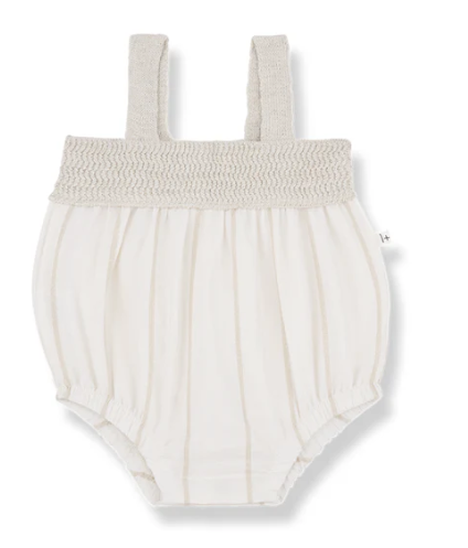 1+ IN THE FAMILY Zeus Baby Romper - Soft Cotton Jumpsuit for Boys & Girls (6M, 12M, 18M) - Perfect for Playdates, Family Photos & Everyday Comfort