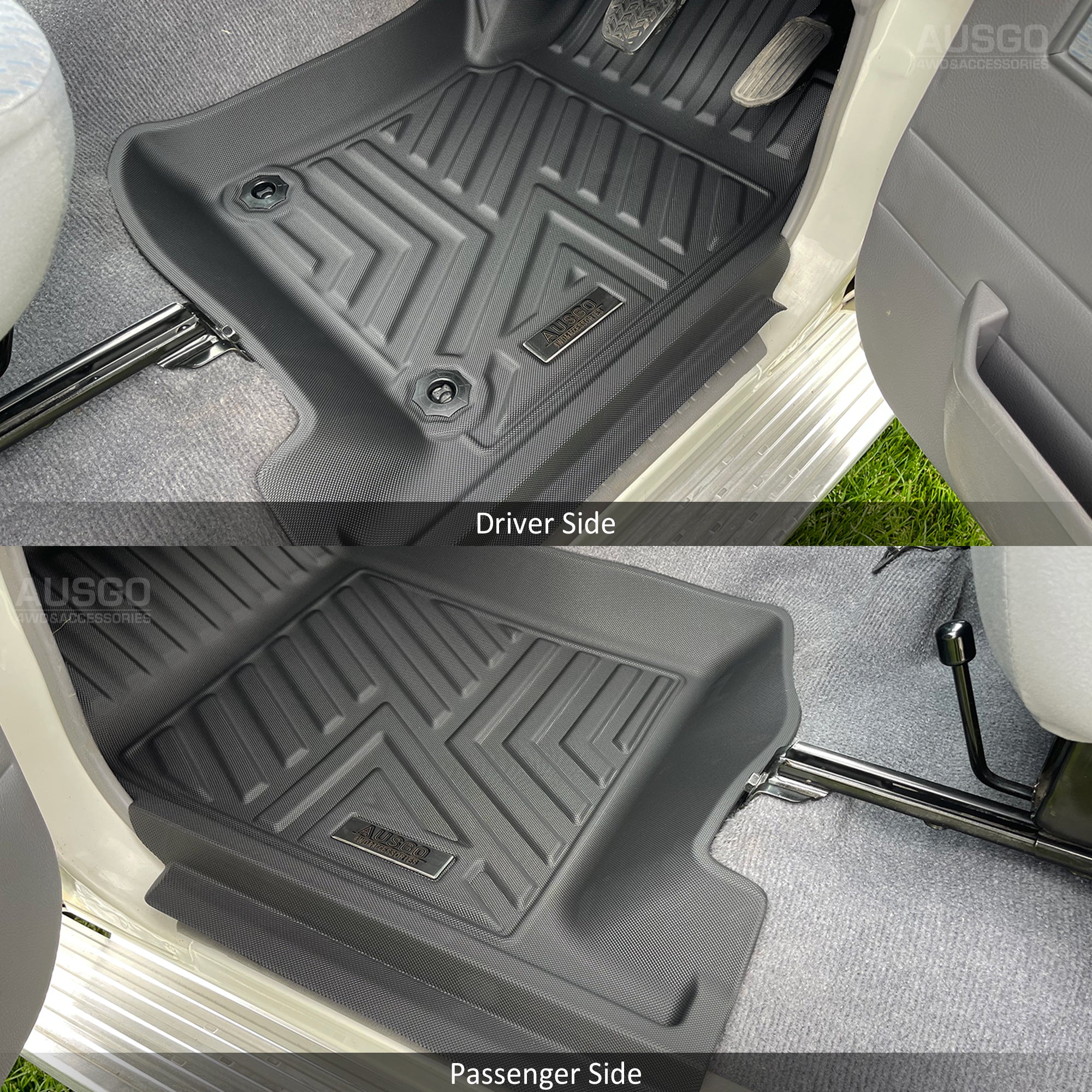 5D Custom Fit Car Floor Mats for Toyota Land Cruiser 79 Series LC79 Single Cab (2012-2016) - Waterproof & Durable All-Weather Protection - Perfect for Off-Road Adventures & Daily Commutes