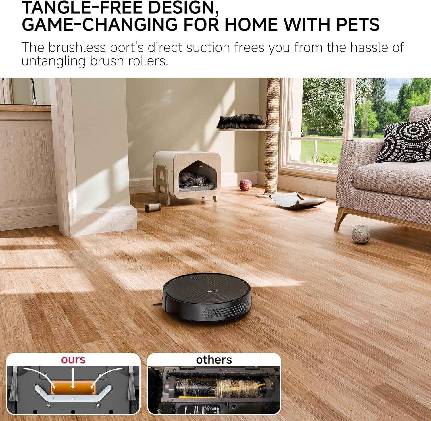 3000Pa Powerful Suction Robot Vacuum Cleaner - Ultra Slim 2.99