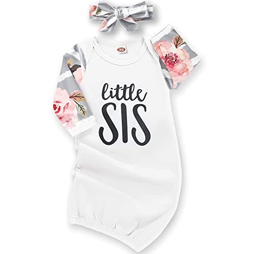 A White Pink Flower Grey Sleeve