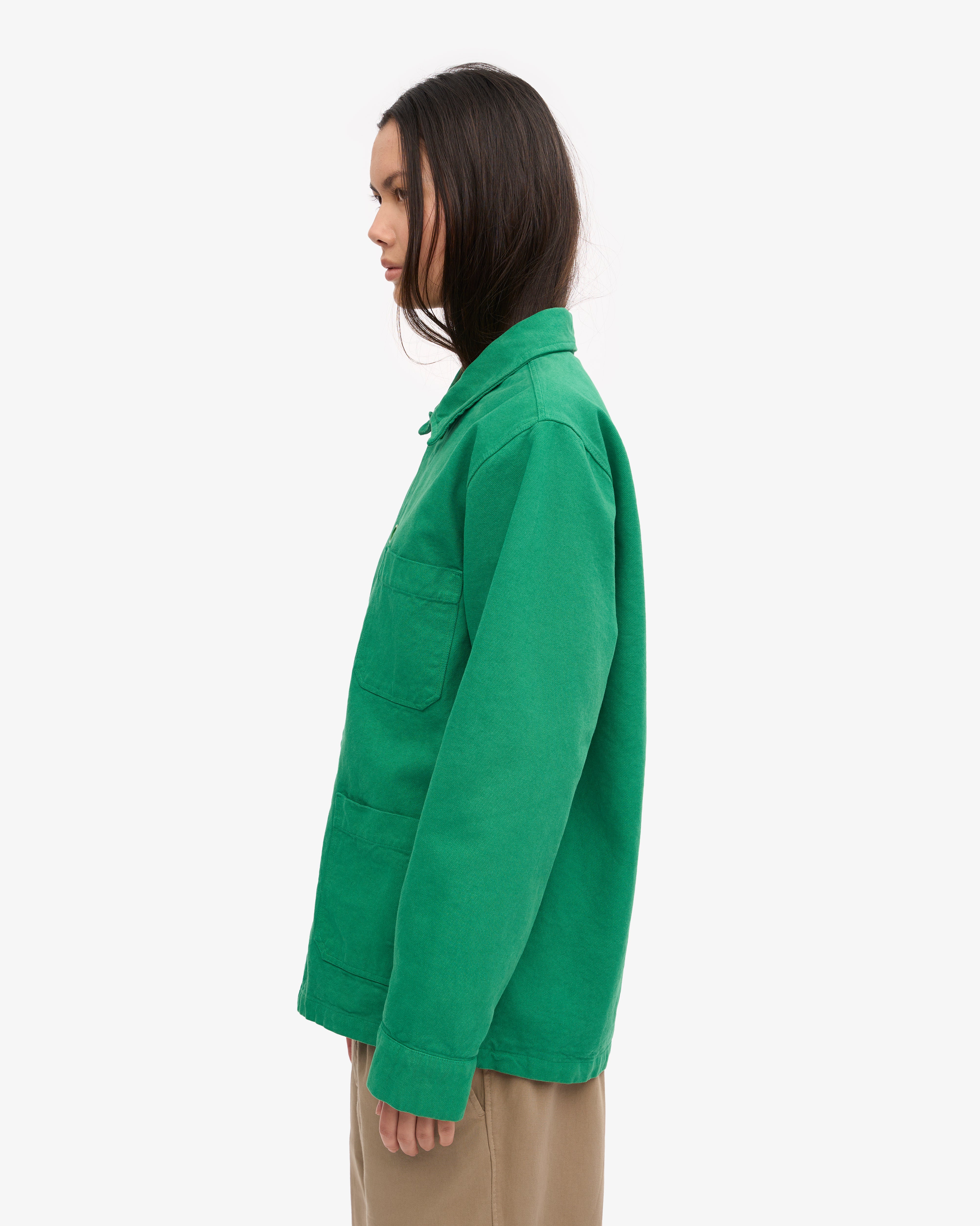 Organic Workwear Jacket for Men & Women | Eco-Friendly Kelly Green Outdoor Jacket | Durable & Comfortable for Construction, Farming & Outdoor Work
