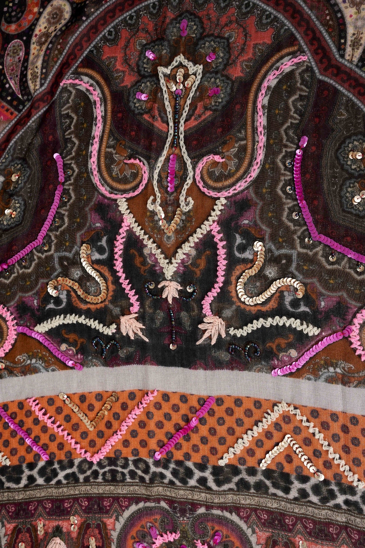 Stylish Maroon Paisley Wool Scarf - Soft Winter Accessory for Women & Men - Perfect for Cold Weather, Outdoor Activities & Fashion Outfits