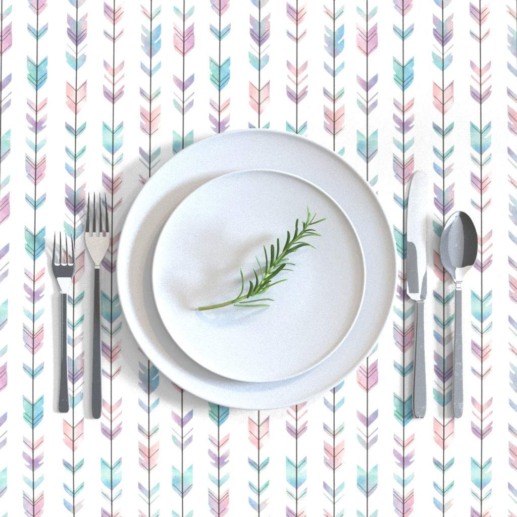 Custom Boho Nursery Print Cotton Sateen Tablecloth 70