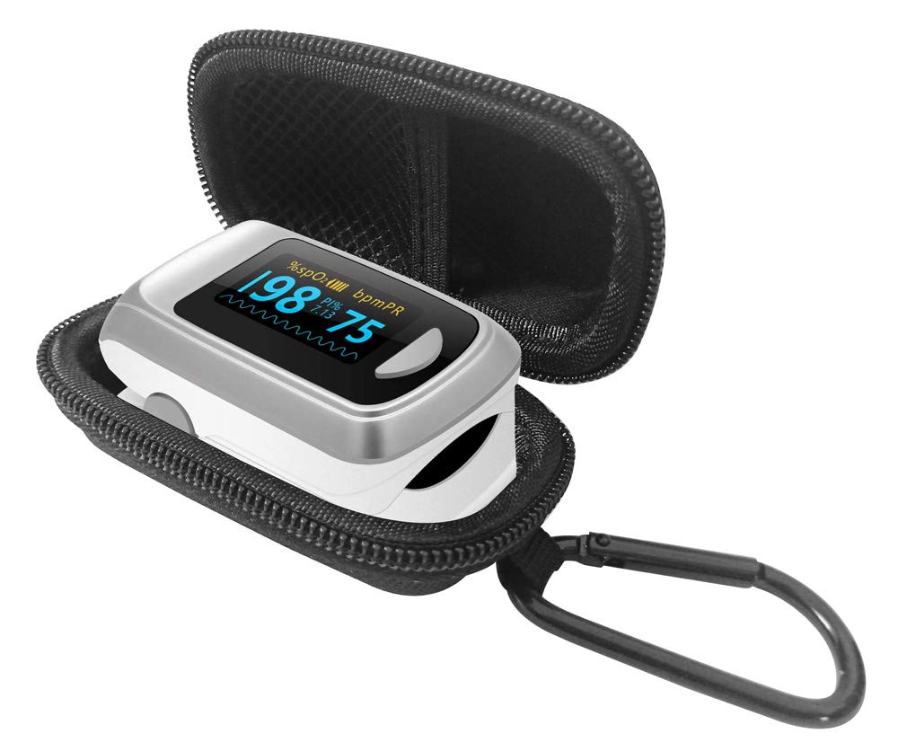 HealthTree Pulse Oximeter Case - Protective Travel Cover for Blood Oxygen Monitor (For Home & Clinic Use)