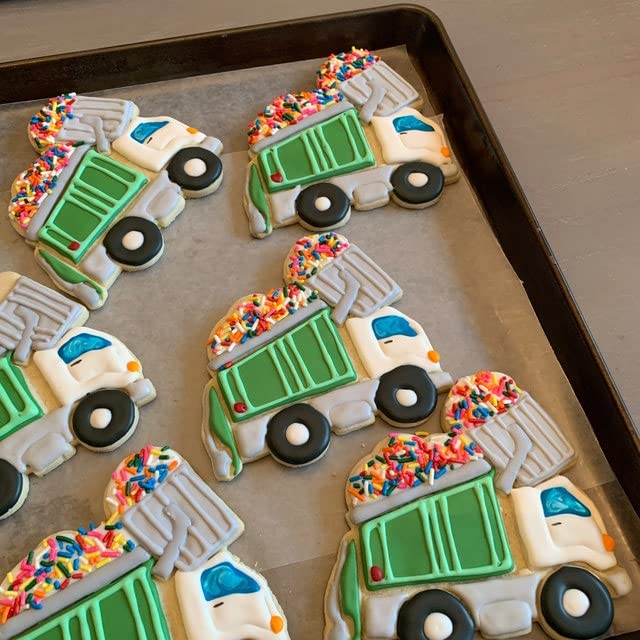 Sweet Prints Inc Garbage Truck Cookie Cutter - Stainless Steel, Dishwasher Safe - Perfect for Kids Baking, Birthday Parties & Truck Themed Cookies